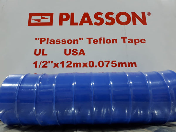 סרט טפלון לאיטום אביזרי השקיה וחיבורים לצנרת - 10 גלילים PLASSON TEFLON TAPE