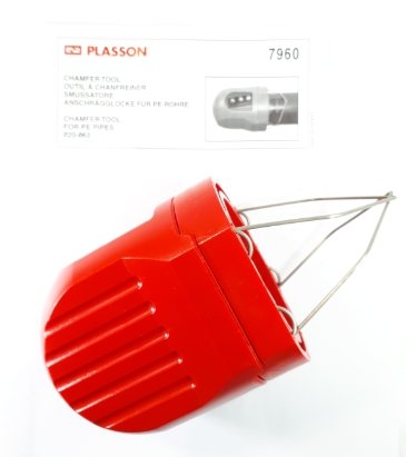 PLASSON מחדד צינור פוליאתילן להשקיה פלסאון  20 מ"מ × 63 מ"מ